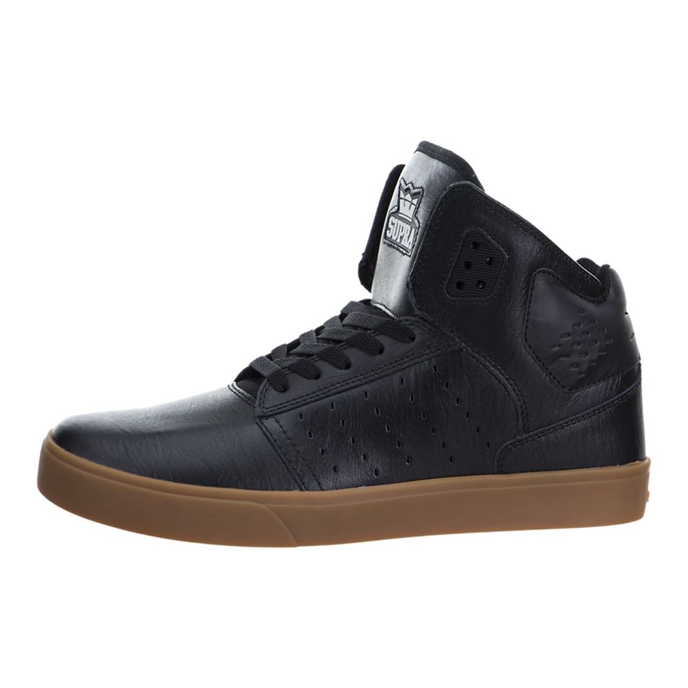 Chaussures de Skate Supra Atom Noir Black/Gum Homme | BLT-74526513